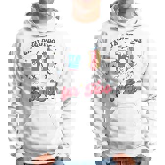 Eating Hotdogs For Two Pregnancy Announcement 4Th Of July Hoodie - Thegiftio UK
