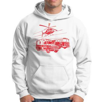 Ems Fire Rescue Truck Helicopter Cute Unique Hoodie - Monsterry DE
