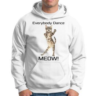 Everybody Dance Meow Kitten Cat Dancing Kitty Hoodie | Mazezy