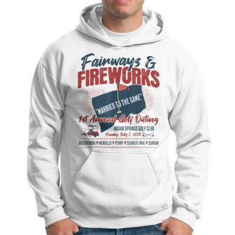 Fairways And Fireworks 1St Annual Golf Tournament Golf Funny Gifts Hoodie | Mazezy