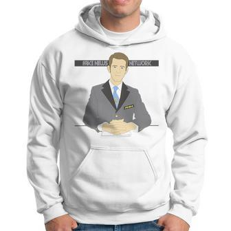 Fake News Anchor Man Breaking News Edition Hoodie | Mazezy