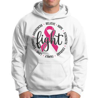 Fight Breast Survivor Pink Ribbon Breast Cancer Awareness Hoodie - Thegiftio UK