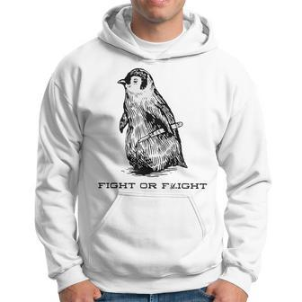 Fight Or Flight Penguin Pun Fight Or Flight Meme Hoodie | Mazezy CA