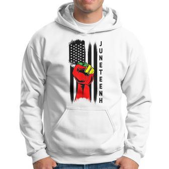 Fist With Junenth Color Template Sublimation Design Hoodie | Mazezy