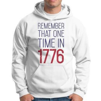 Fourth Of July Remember 1776 Funny American History Usa Hoodie | Mazezy DE