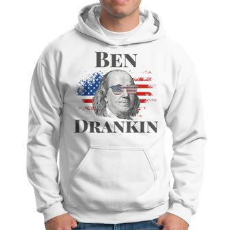 4Th Of July For Merica Drinking Ben Drankin Hoodie | Mazezy