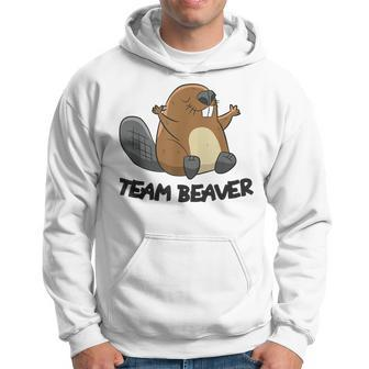 Funny Beaver Squad Team Beaver Hoodie | Mazezy