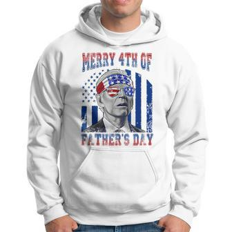 Funny Biden Confused Merry 4Th Of Fathers Day American Flag Hoodie - Thegiftio UK