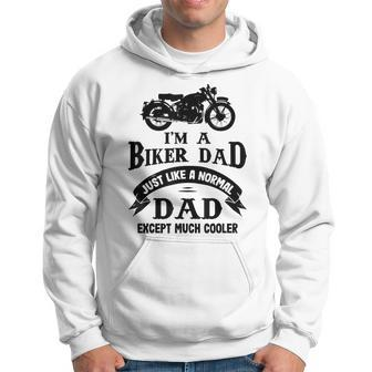 Funny Biker Dad Motorbiker Motorcyclist Motorcycle Gift Gift For Mens Hoodie | Mazezy