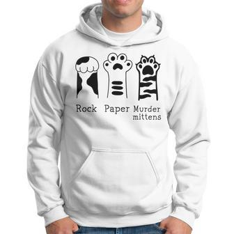 Funny Cat Paws Rock Paper Scissors Hoodie - Monsterry CA