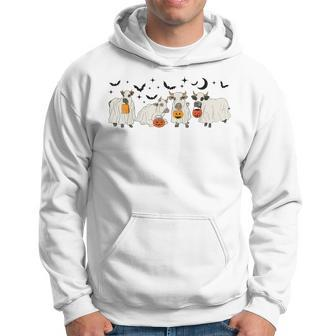 Cow Ghost Halloween Farmer Trick Or Treat Cow Lover Hoodie - Monsterry AU