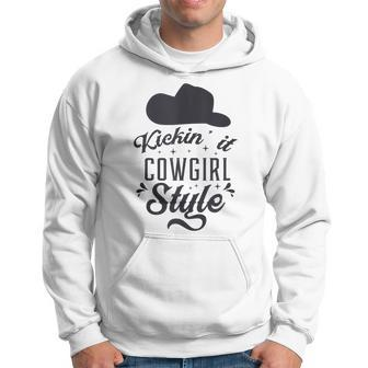 Funny Cowgirl Gift Cowboy Boots Western Line Dancing Ladies Dancing Funny Gifts Hoodie | Mazezy