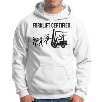 Funny Forklift Operator Forklift Certified Retro Vintage Men Hoodie - Seseable