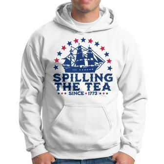 Funny Fourth Of July Spilling The Tea Since 1773 4Th Of July Hoodie | Mazezy