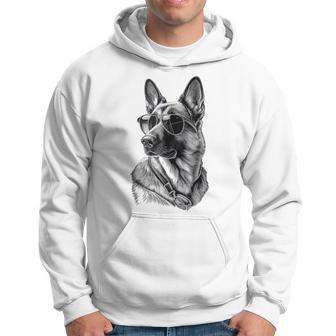 Funny German Shepherd Pet Sunglasses Dog Hoodie - Seseable