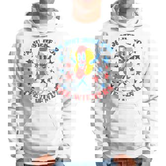 Funny Hot Dog Im Just Here For The Wieners 4Th Of July Hoodie - Thegiftio UK
