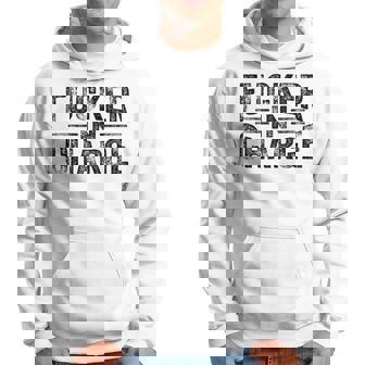 Funny Job Promotion Gift Fucker In Charge Hoodie | Mazezy