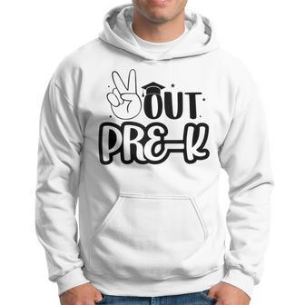 Funny Peace Out Prek Graduate Summer Last Day Of School Hoodie | Mazezy