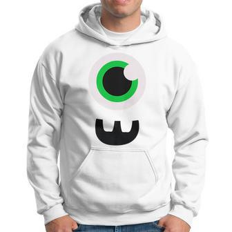Funny Scary Monster Eyeball Face | Halloween Costume Hoodie | Mazezy