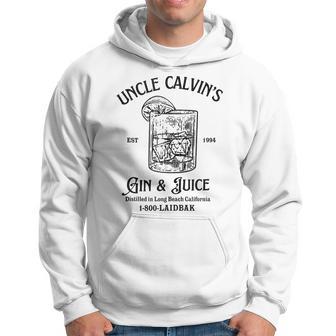 Gin & Juice Est 1994 Distilled In Long Beach California Hoodie - Seseable