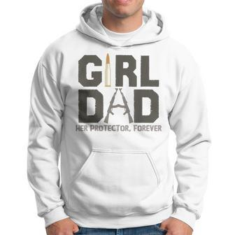 Girl Dad Her Protector Forever Fathers Day Fathers Day Gift For Men Hoodie | Mazezy UK