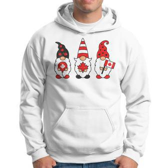 Gnomies Canada Maple Leaf Vintage Canadian Flag Canada Day Hoodie - Monsterry DE