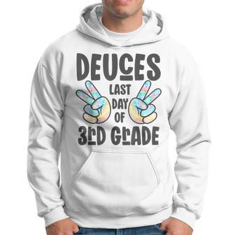 Goodbye Peace Out 3Rd Grade Deuces Last Day Of 3Rd Grade Hoodie
