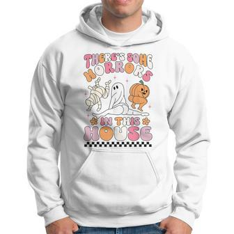 Halloween There's Some Horrors In This House Ghost Pumpkin Hoodie - Monsterry UK