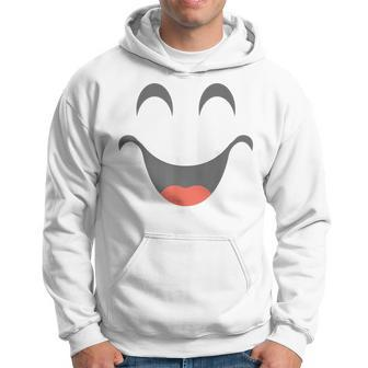 Halloween Smiling Emoticon Face Group Costume Hoodie | Mazezy