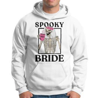 Halloween Spooky Bride Bridesmaid Skeleton Bachelorette Hoodie - Seseable