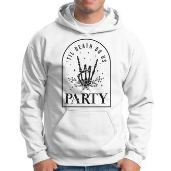 Halloween Til Death Do Us Party Gothic Bachelorette Matching Hoodie - Monsterry