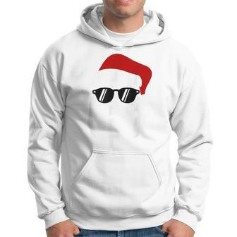 Hipster Santa Claus With Sunglasses For Christmas Hoodie - Seseable