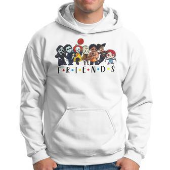 Horror Characters Friends Colors Halloween Hoodie | Mazezy