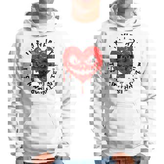 Horror Movie Halloween Lover Meme Scary Face Bleeding Heart Halloween Hoodie | Mazezy