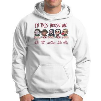 Horror Scary Halloween Old Movies Characters Matching Family Hoodie - Thegiftio UK