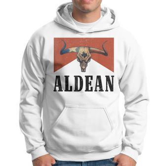 Howdy Aldean Bull Skull Western Country Aldean Cowboy Hoodie - Monsterry