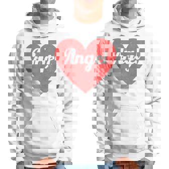 I Heart Angel First Names And Hearts I Love Angel Hoodie | Mazezy