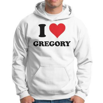 I Heart Gregory First Name I Love Personalized Stuff Hoodie | Mazezy
