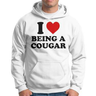I Love Being A Cougar I Heart Being A Cougar Hoodie | Mazezy
