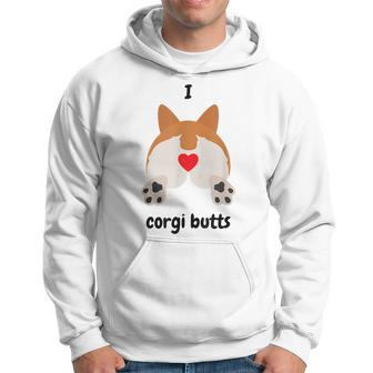 I Love Corgi Butts Hoodie | Mazezy