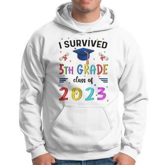 I Survived 5Th Grade Graduation Class Of 2023 Elementary Hoodie | Mazezy