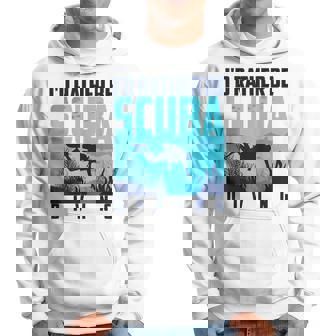 I'd Rather Be Scuba Diving Cute Underwater Hoodie | Mazezy