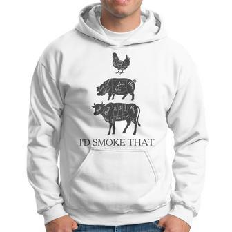Id Smoke That Barbecue Grilling Bbq Smoker Gift Gift For Mens Hoodie | Mazezy AU