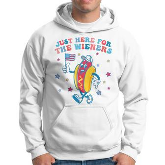 Im Just Here For The Wieners Funny 4Th Of July Boys Girls Hoodie - Monsterry AU