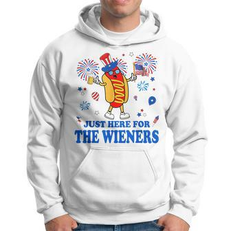 Im Just Here For The Wieners Funny Fourth Of July Hoodie - Monsterry UK