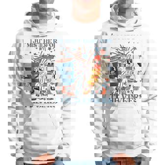 Im Just Here For The Wieners Funny Fourth Of July Hoodie | Mazezy