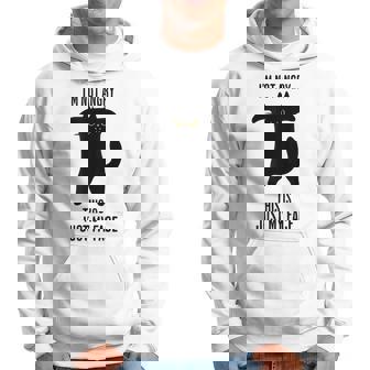 Im Not Angry This Is Just My Face Funny Black Cat Hoodie | Mazezy