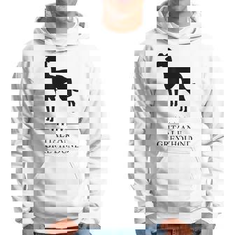 Italian Greyhound Black Silhouette Hoodie | Mazezy
