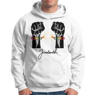 Junenth Breaking Chains Black Freedom 1865 - African Hoodie - Seseable