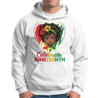 Junenth Celebrate Girls Kids African American Black 1865  Hoodie